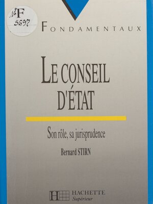 cover image of Le Conseil d'État